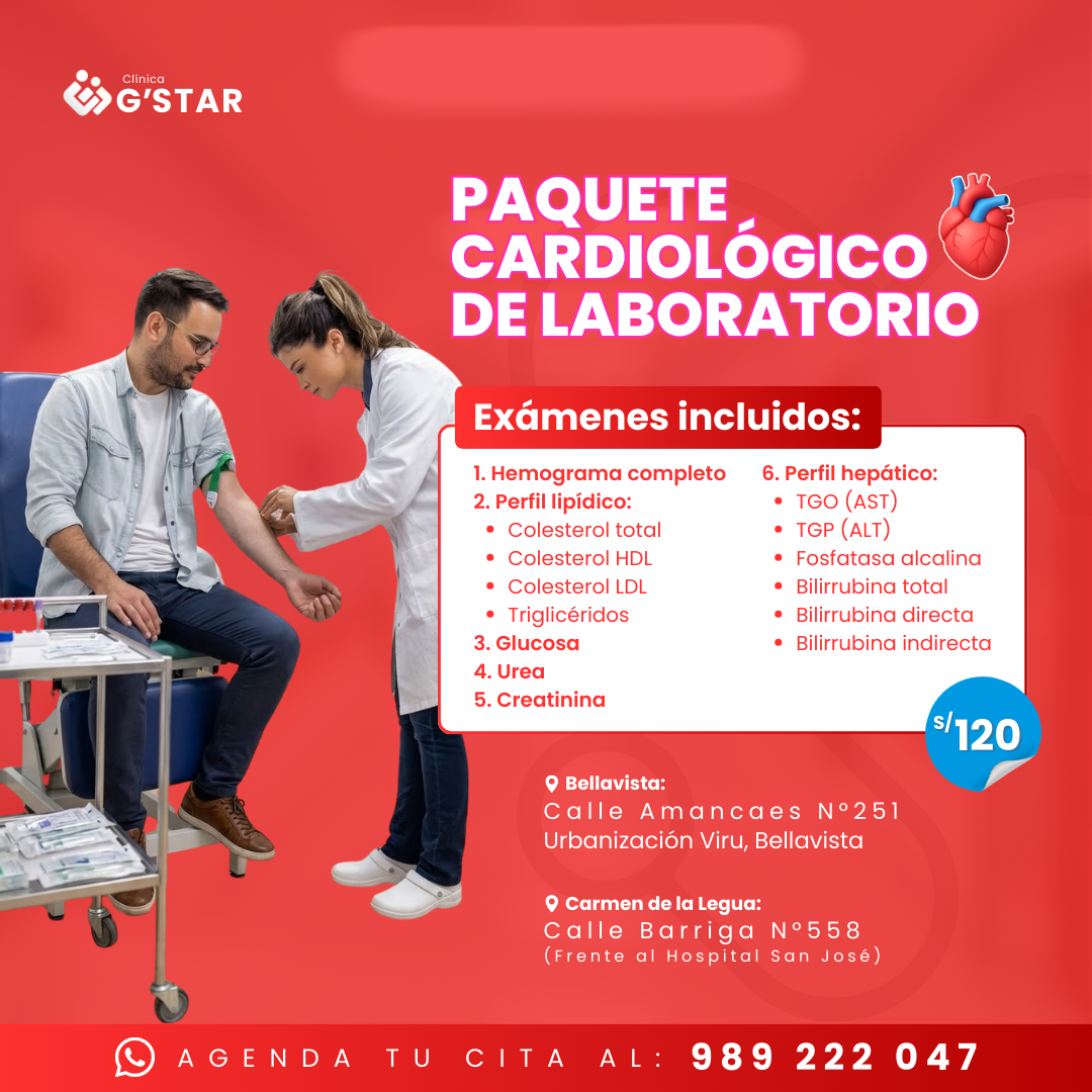 Paquete Cardiológico de Laboratorio