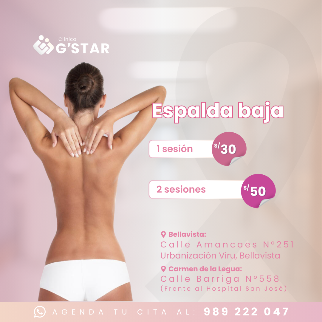 Depilación láser espalda baja